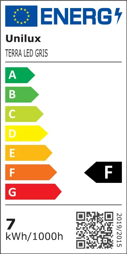 UNiLUX Lampe de bureau à LED TERRA, couleur: gris métallisé