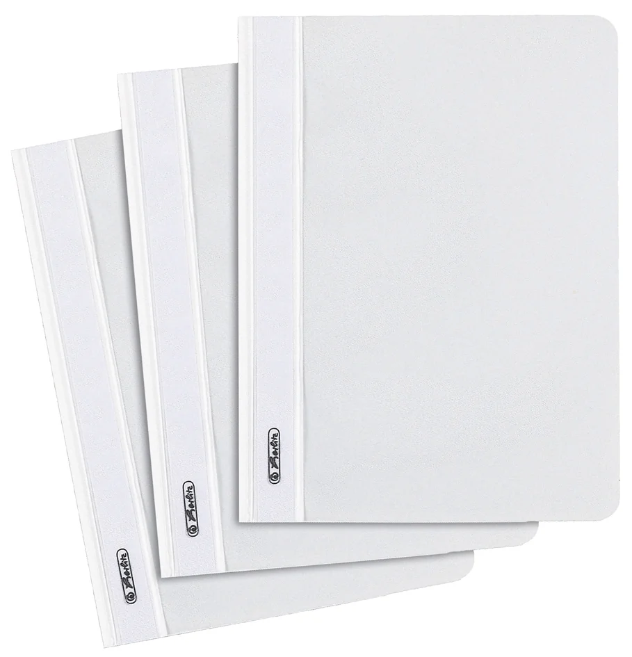 herlitz Chemise à lamelle, A5, en film PP, blanc