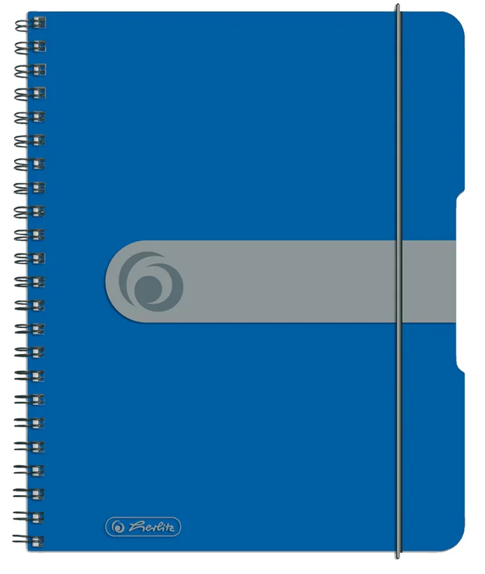 herlitz Cahier à spirales easy orga to go, A5, bleu