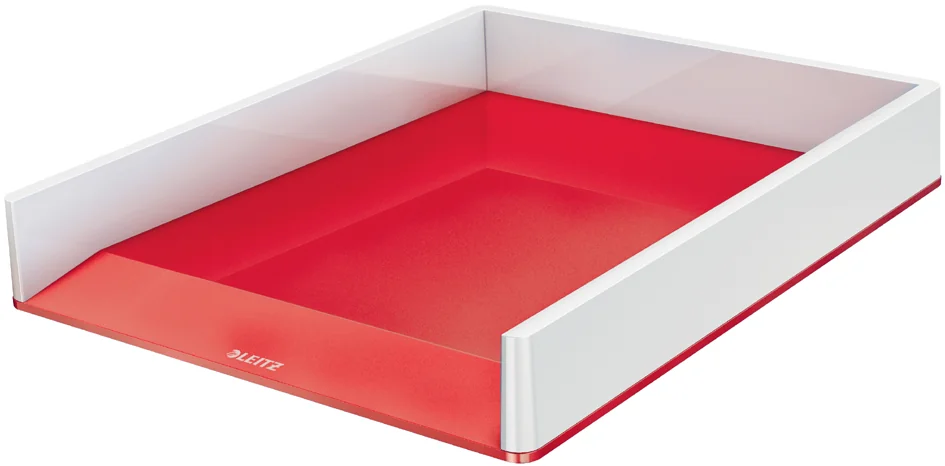 LEITZ Corbeille à courrier WOW Duo Colour, A4, blanc Grand Paris Fournitures LEITZ Corbeille à courrier WOW Duo Colour, A4, blanc – Image 3