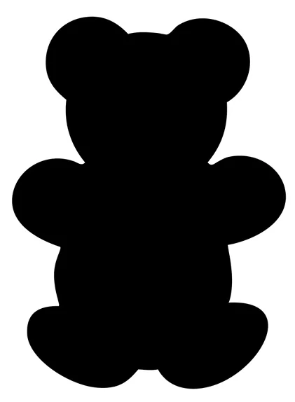 Securit Ardoise murale SILHOUETTE 'Ours'