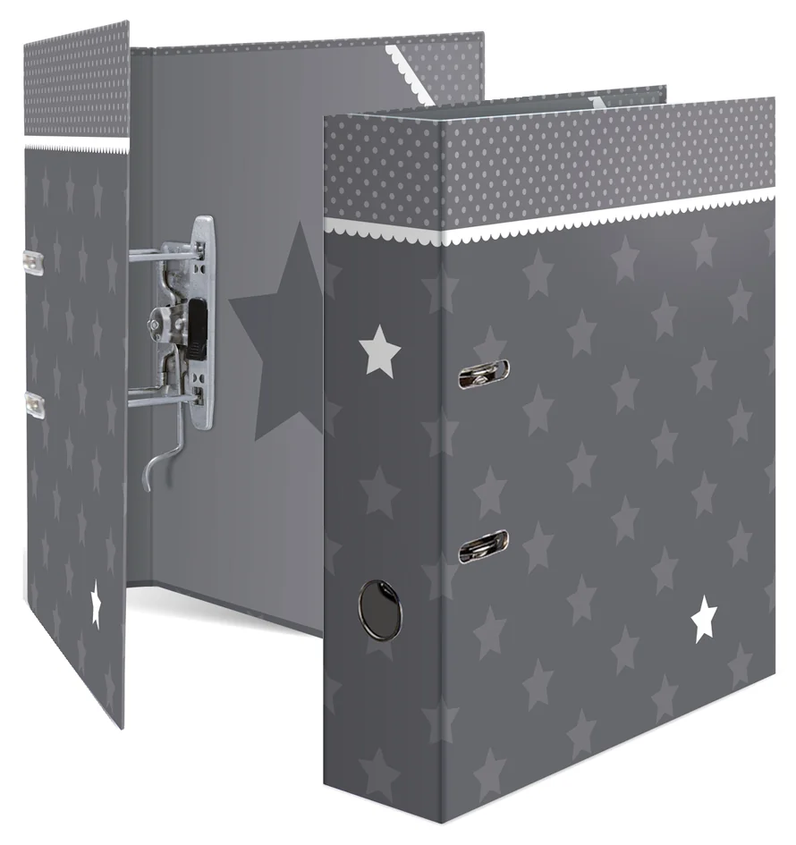 HERMA Classeur à levier 'Stars', pointillés en blanc, A4