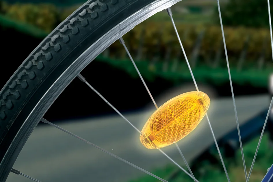 FISCHER Kit de réflecteurs pour rayons de vélo, orange