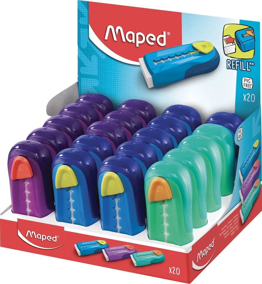 Maped Gomme en plastique Universal Gom Stick Grand Paris Fournitures Maped Gomme en plastique Universal Gom Stick