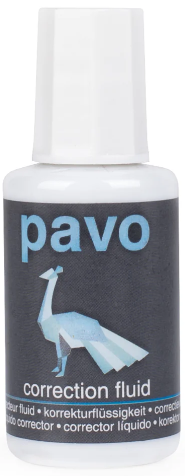 pavo Correcteur liquide, blanc, contenu: 20 ml