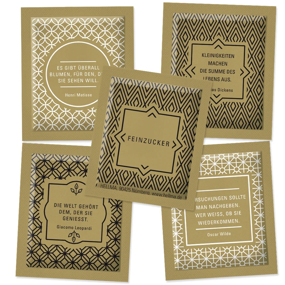 HELLMA GOLDLINE Sachets de sucre, dans un carton Grand Paris Fournitures HELLMA GOLDLINE Sachets de sucre, dans un carton – Image 2