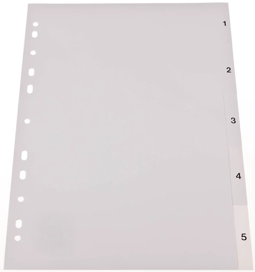 proOFFICE Intercalaires en plastique, numériques, A4 Grand Paris Fournitures proOFFICE Intercalaires en plastique, numériques, A4 – Image 5