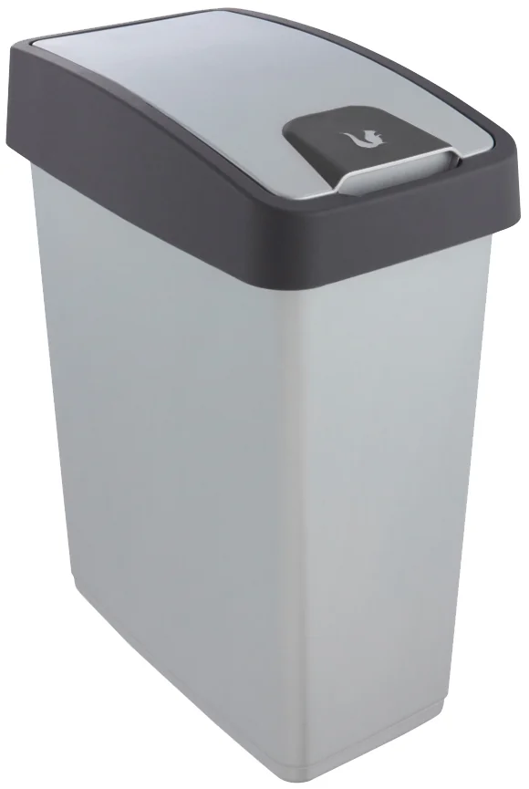keeeper Poubelle 'magne', 25 litres, argent / anthracite