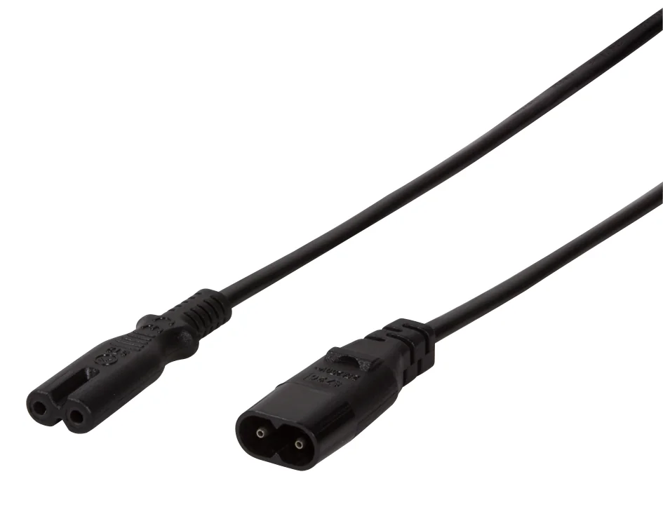 LogiLink Câble de rallonge à 3 broches, C8 - C7, 2,0 m