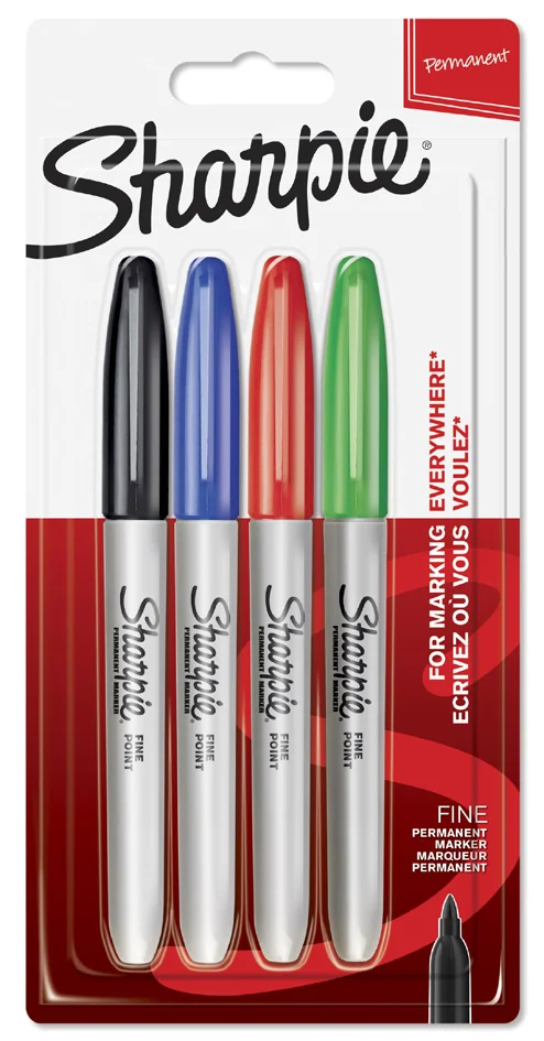Sharpie Marqueur permanent FINE, blister de 18