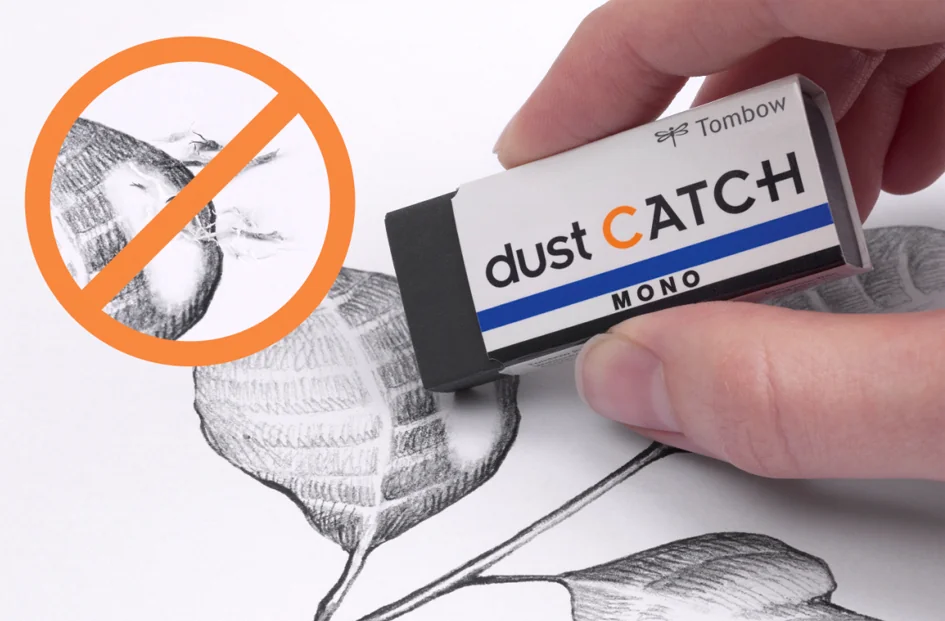 Tombow Gomme en plastique 'MONO dust CATCH', noir