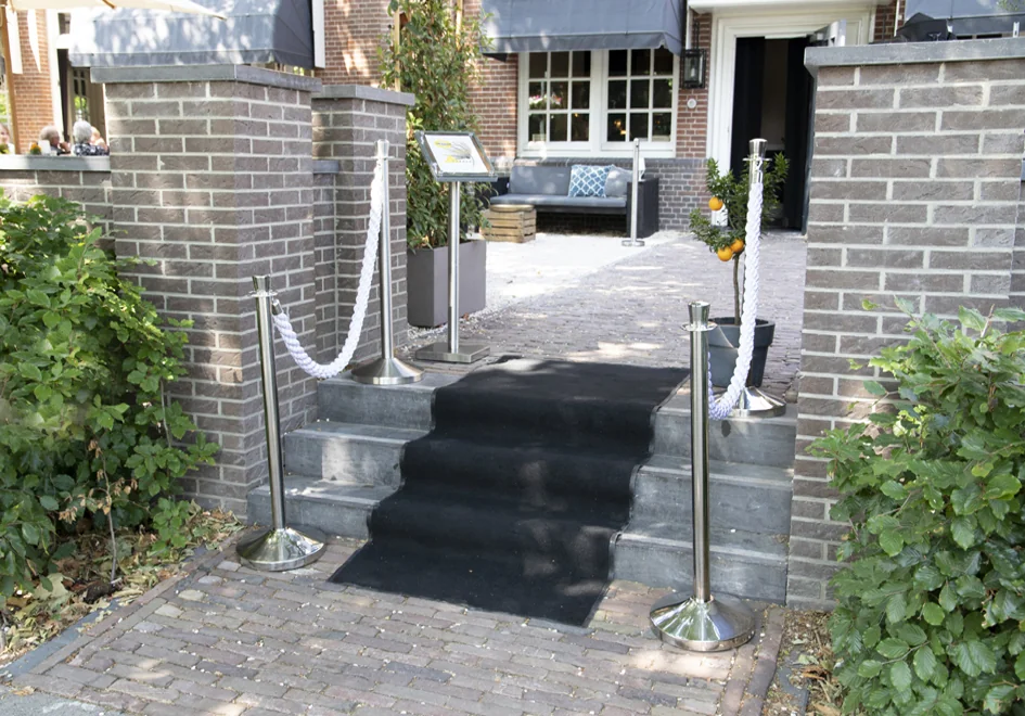 Securit Corde pour poteau d'accueil CLASSIC, rouge / argent