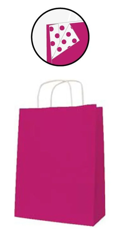 APLI Sac en papier, kraft, moyen, vert lime