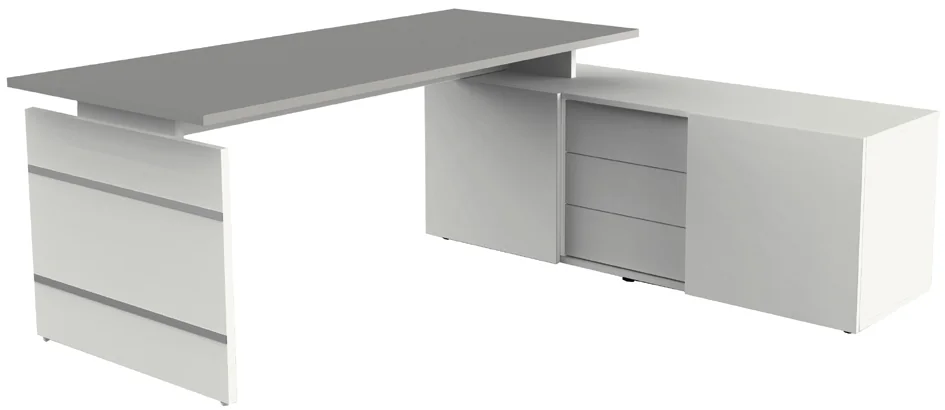 kerkmann Bureau complet Form 4/AVETO, blanc Grand Paris Fournitures kerkmann Bureau complet Form 4/AVETO, blanc – Image 3