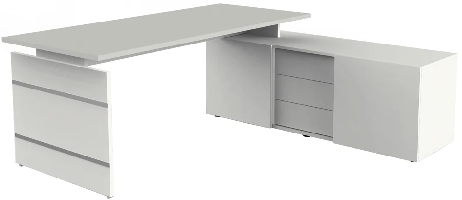 kerkmann Bureau complet Form 4/AVETO, blanc Grand Paris Fournitures kerkmann Bureau complet Form 4/AVETO, blanc – Image 5