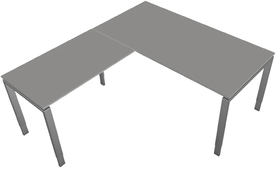 kerkmann Table annexe Form 5, support 4 pieds, graphite Grand Paris Fournitures kerkmann Table annexe Form 5, support 4 pieds, graphite – Image 7