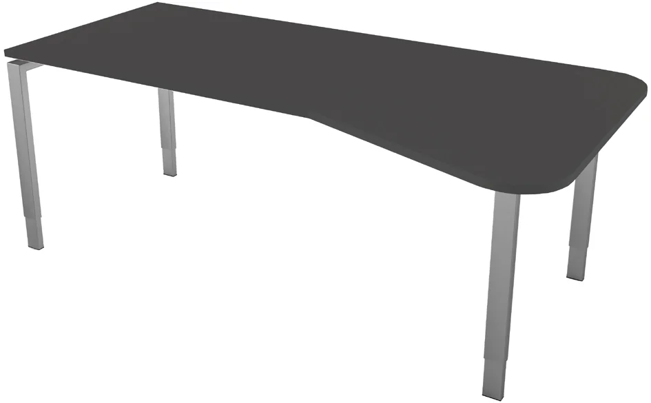 kerkmann Table annexe Form 5, support 4 pieds, graphite Grand Paris Fournitures kerkmann Table annexe Form 5, support 4 pieds, graphite – Image 11