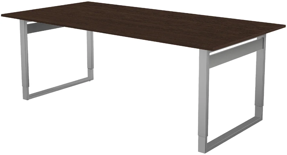 kerkmann Table de conférence Form 5, (L)2.000 mm, wengé Grand Paris Fournitures kerkmann Table de conférence Form 5, (L)2.000 mm, wengé – Image 5