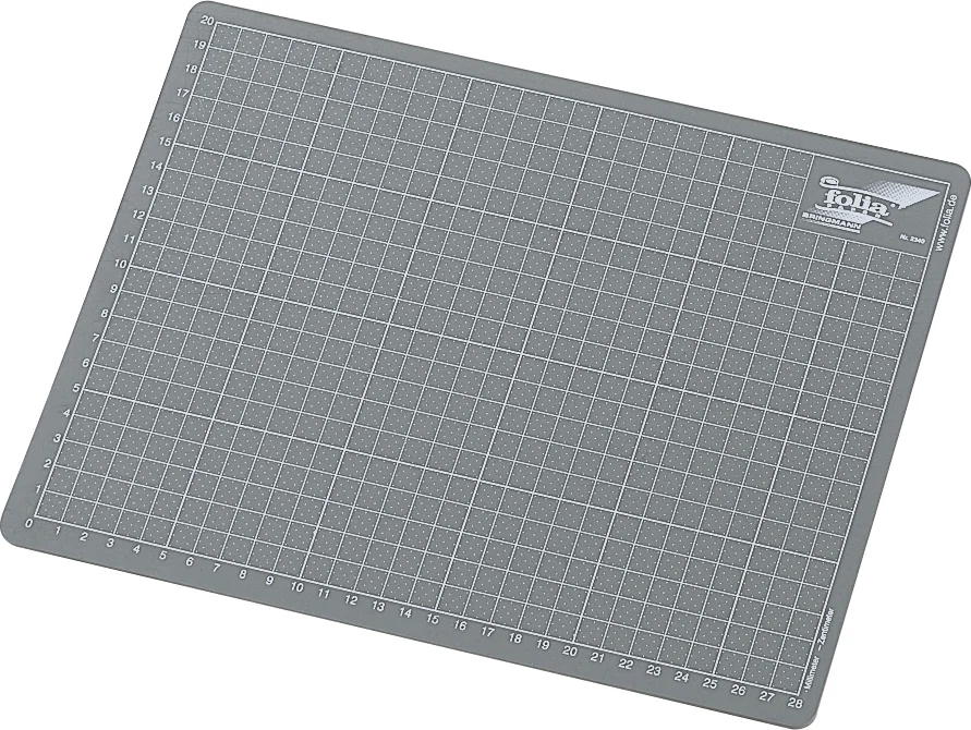 folia Tapis de découpe, PVC, (l)450 x (H)300 mm, gris
