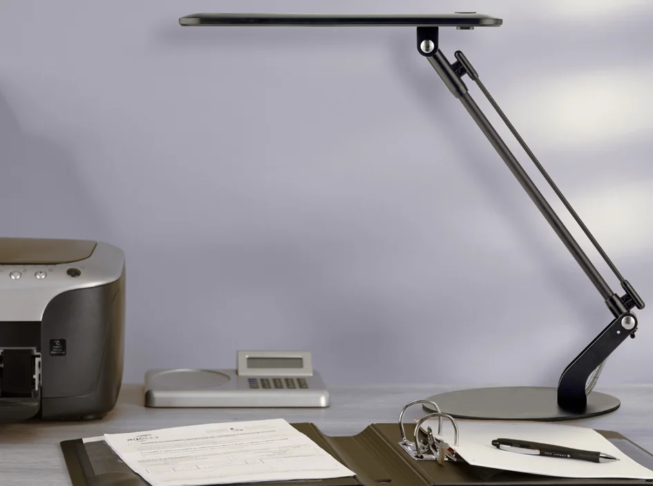 UNiLUX Lampe de bureau à LED RUMBA, noir Grand Paris Fournitures UNiLUX Lampe de bureau à LED RUMBA, noir – Image 3