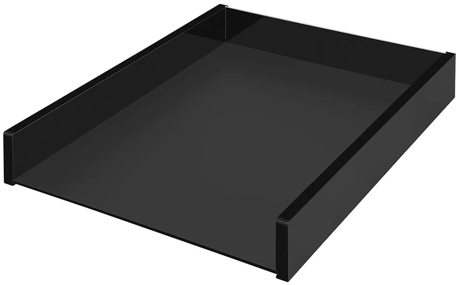 WEDO Corbeille à courrier 'black office', format A4, noir Grand Paris Fournitures WEDO Corbeille à courrier 'black office', format A4, noir