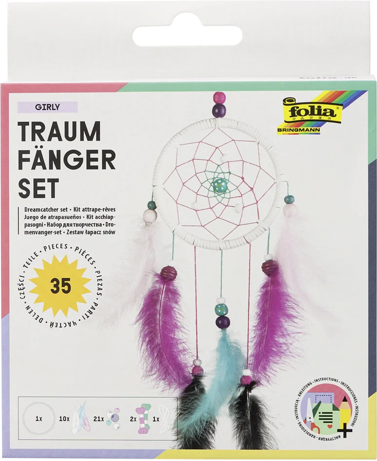 folia Kit attrape-rêves 'GIRLY', 35 pièces