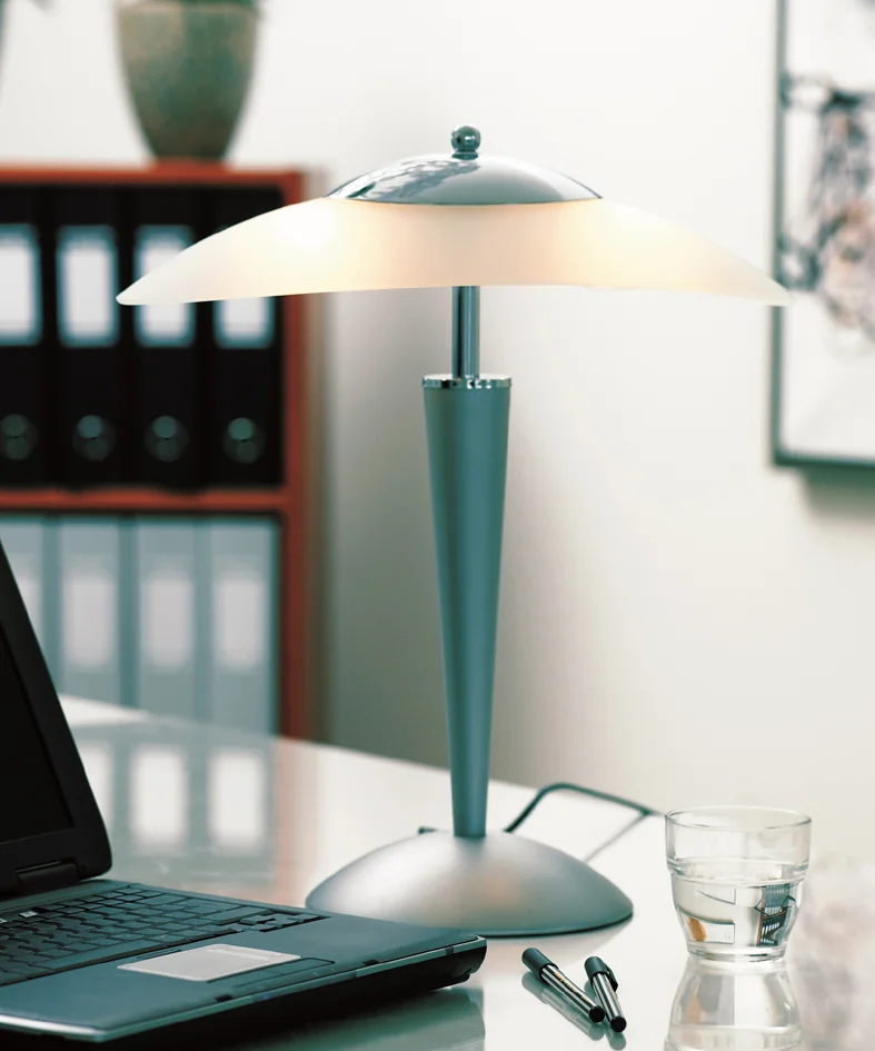 UNiLUX Lampe de bureau à LED CRISTAL, argent
