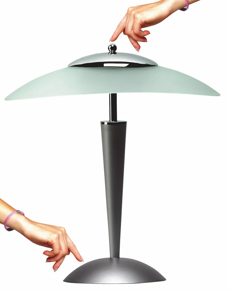 UNiLUX Lampe de bureau à LED CRISTAL, argent Grand Paris Fournitures UNiLUX Lampe de bureau à LED CRISTAL, argent – Image 3