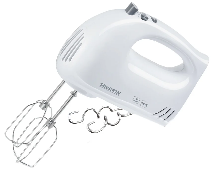 SEVERIN Batteur HM 3820, 300 Watt, blanc / gris