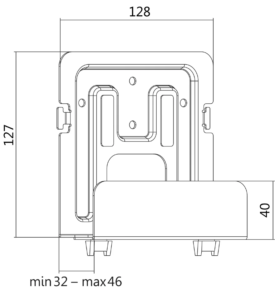 LogiLink Support mural universel, capacité de charge: 1 kg,