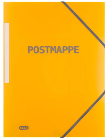 Oxford Postmappe, DIN A4, PP, transparent-gelb