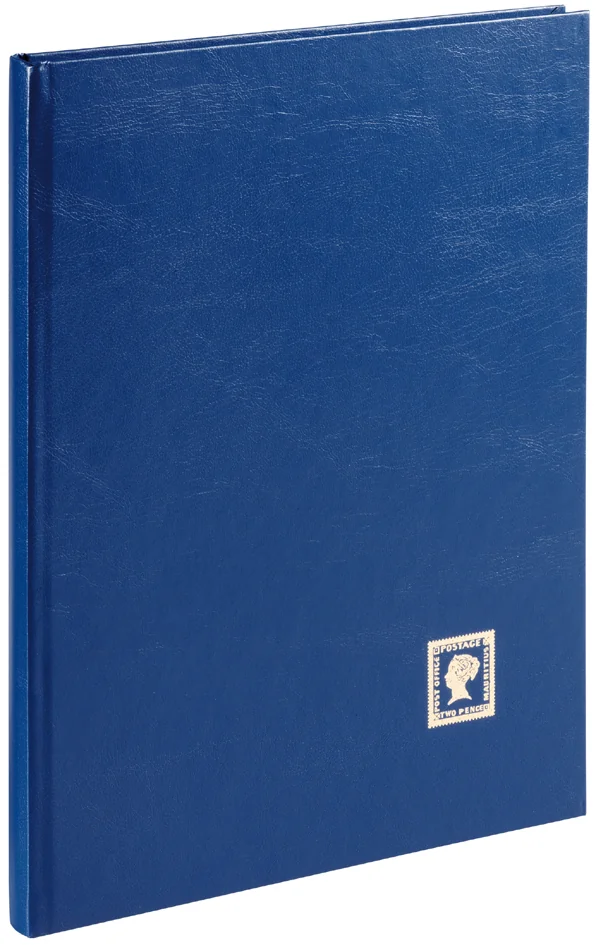 Album à Timbres Prophila 32 Pages – Intérieur Noir, 6 Bandes Cristal, Couverture Bleue