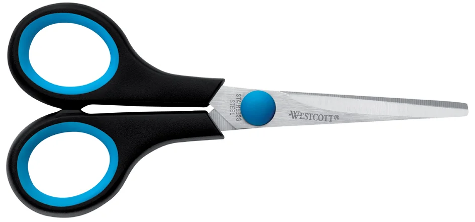 WESTCOTT Ciseaux Easy Grip, longueur: 140 mm, pour gauchers