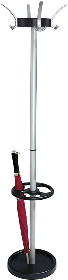 kerkmann Portemanteau sur pied Public 8, 12 crochets, gris