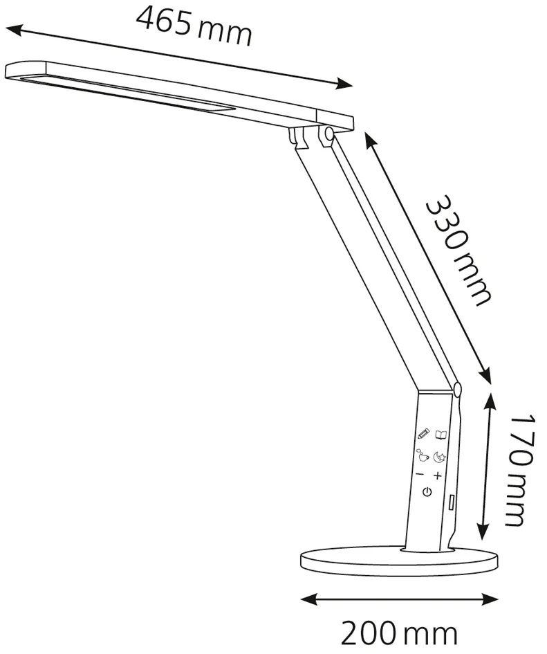 Hansa Lampe de bureau à LED Vario Plus, argent Grand Paris Fournitures Hansa Lampe de bureau à LED Vario Plus, argent – Image 5