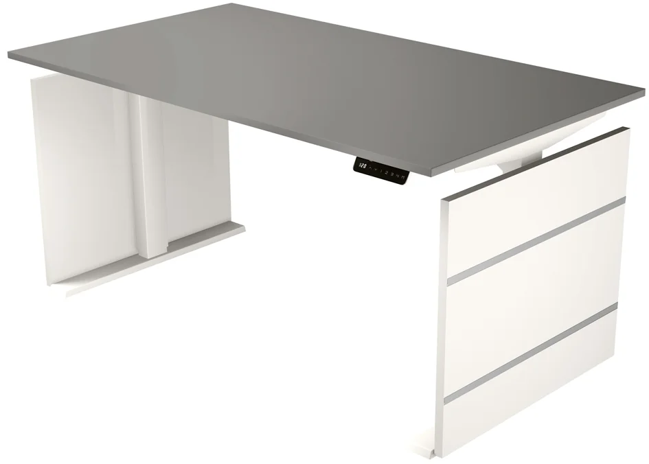 kerkmann Bureau assis-debout avec panneau Move 3, anthracite Grand Paris Fournitures kerkmann Bureau assis-debout avec panneau Move 3, anthracite – Image 2