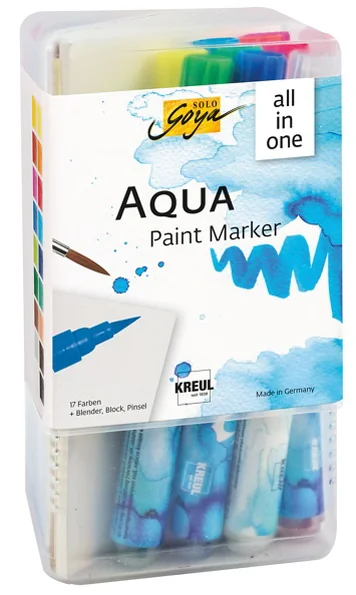 KREUL Stylo pinceau Aqua Paint SOLO Goya, Powerpack XXL
