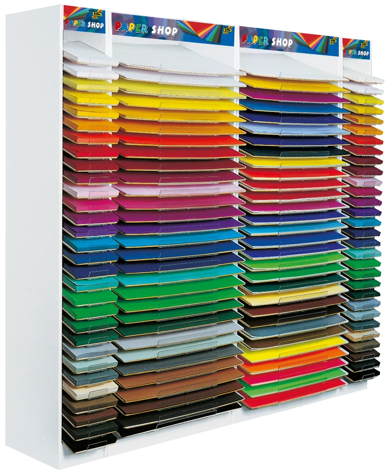 folia Présentoir en bois PaperShop, papiers de 500 x 700 mm