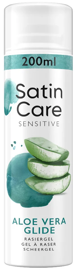 Gillette for Women Gel de rasage Satin Care Aloe Vera, 75 ml