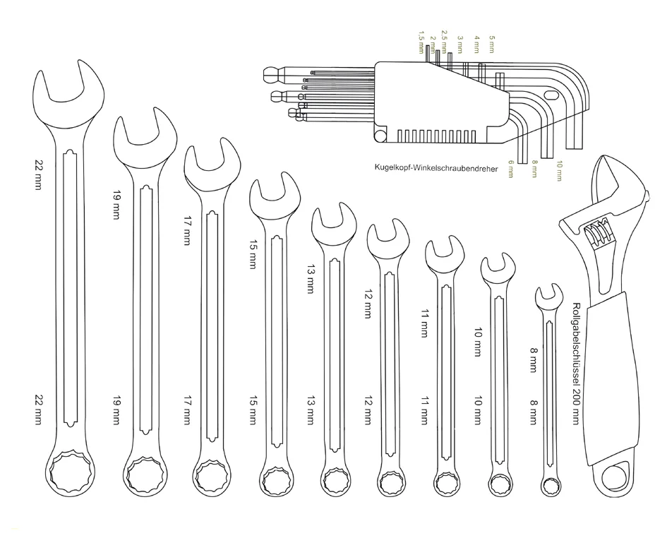BRÜDER MANNESMANN Jeu d'outils, 159 pièces, valise en alu Grand Paris Fournitures BRÜDER MANNESMANN Jeu d'outils, 159 pièces, valise en alu – Image 8