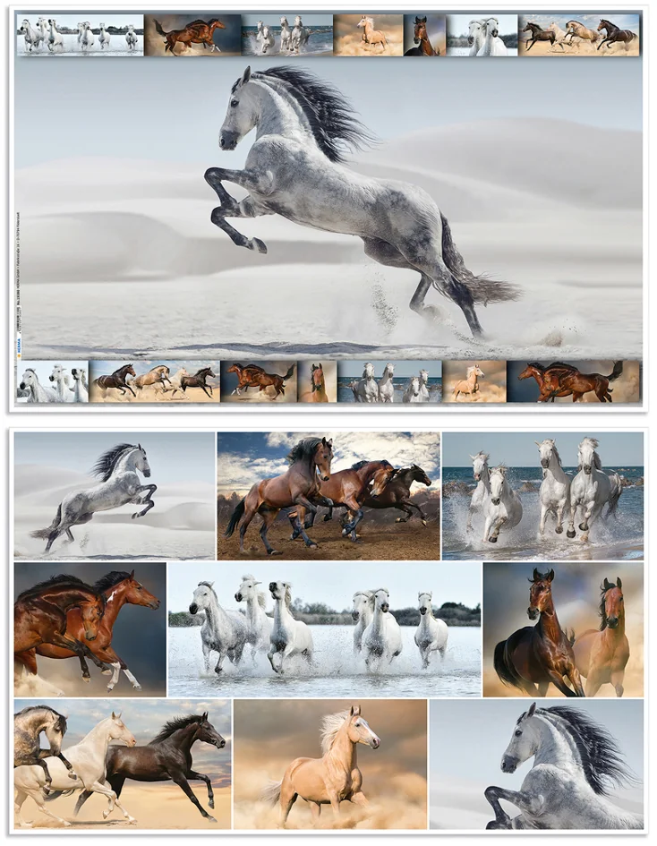 HERMA Sous-main 'Chevaux', (L)550 x (H)350 mm