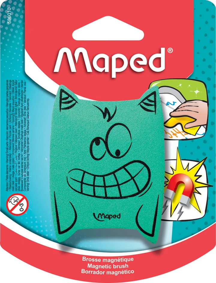 Maped Eponge pour tableau 'Monstre', magnétique, couleurs