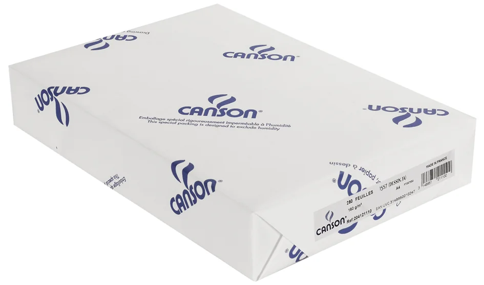CANSON Papier à dessin 1557 'Dessin JA', 120g/m2, A4