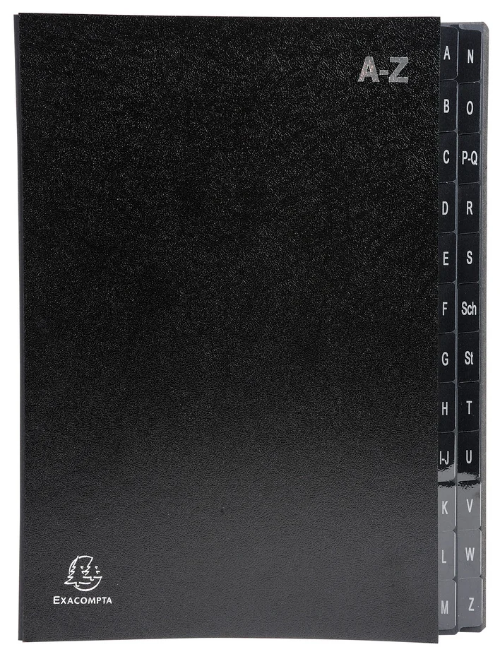 EXACOMPTA Pultordner, DIN A4, A-Z, 24 FÂcher, blau