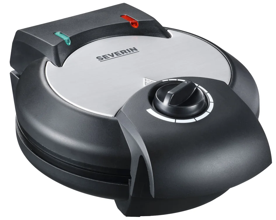 SEVERIN Gaufrier WA 2103, 1300 watt, acier inoxydable / noir