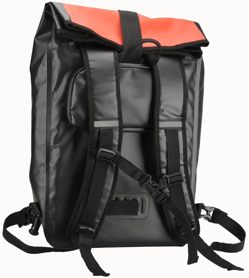 FISCHER Sacoche de vélo, imperméable, rouge / noir
