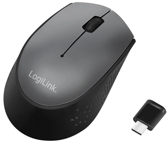 LogiLink Souris optique USB-C, sans fil, noir