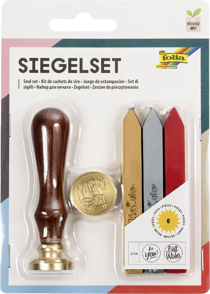 folia Cire à cacheter STYLE, kit de 4