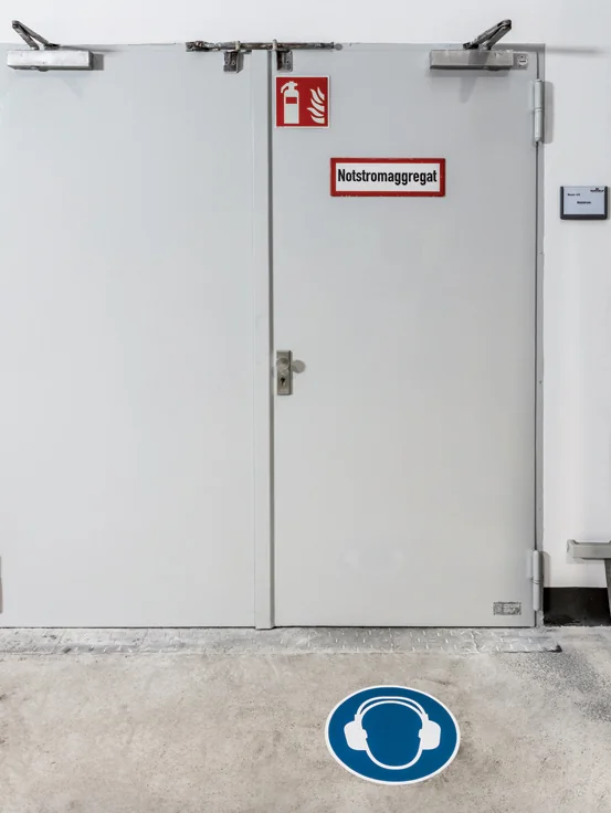 DURABLE Panneau de sécurité 'Empreinter le chemin piéton'