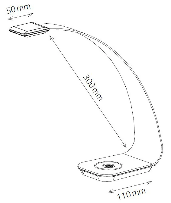 Hansa Lampe de bureau / de lecture à LED Scala, violet